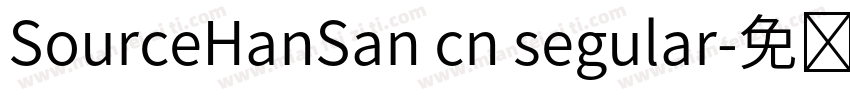 SourceHanSan cn segular字体转换